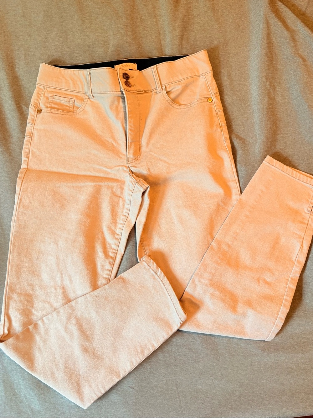 Candie’s Peach High-Rise Slim Jeans